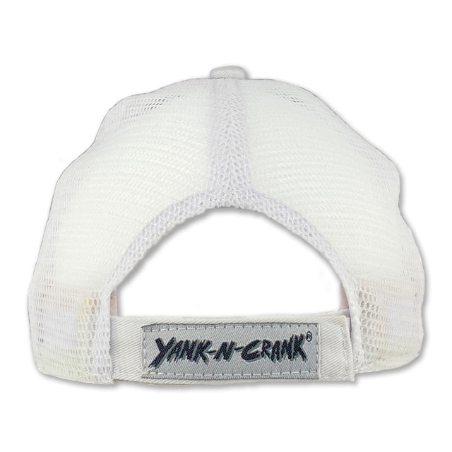 White Mesh SAILFISH Yank-N-Crank Hat